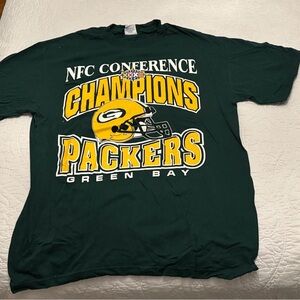 Green Bay Packers NFC Champions Green T-Shirt - 1997-98 Season